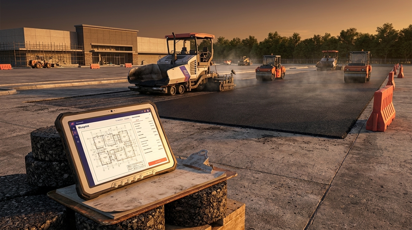 Asphalt Estimating for Commercial Parking Lots: Pricing Large Jobs