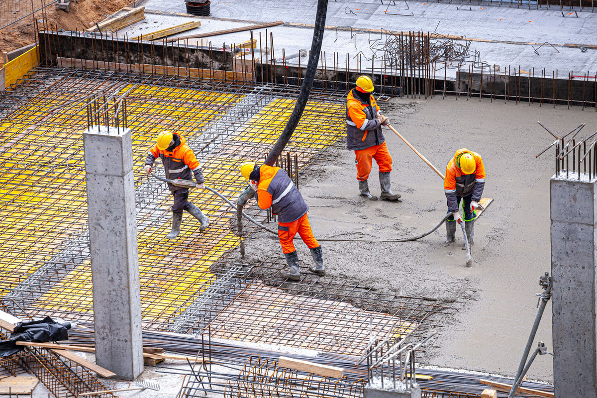 Concrete pouring
